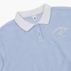 Le Coq Sportif Terry Crop Polo Collar T shirT Gbl   qp222TTs55