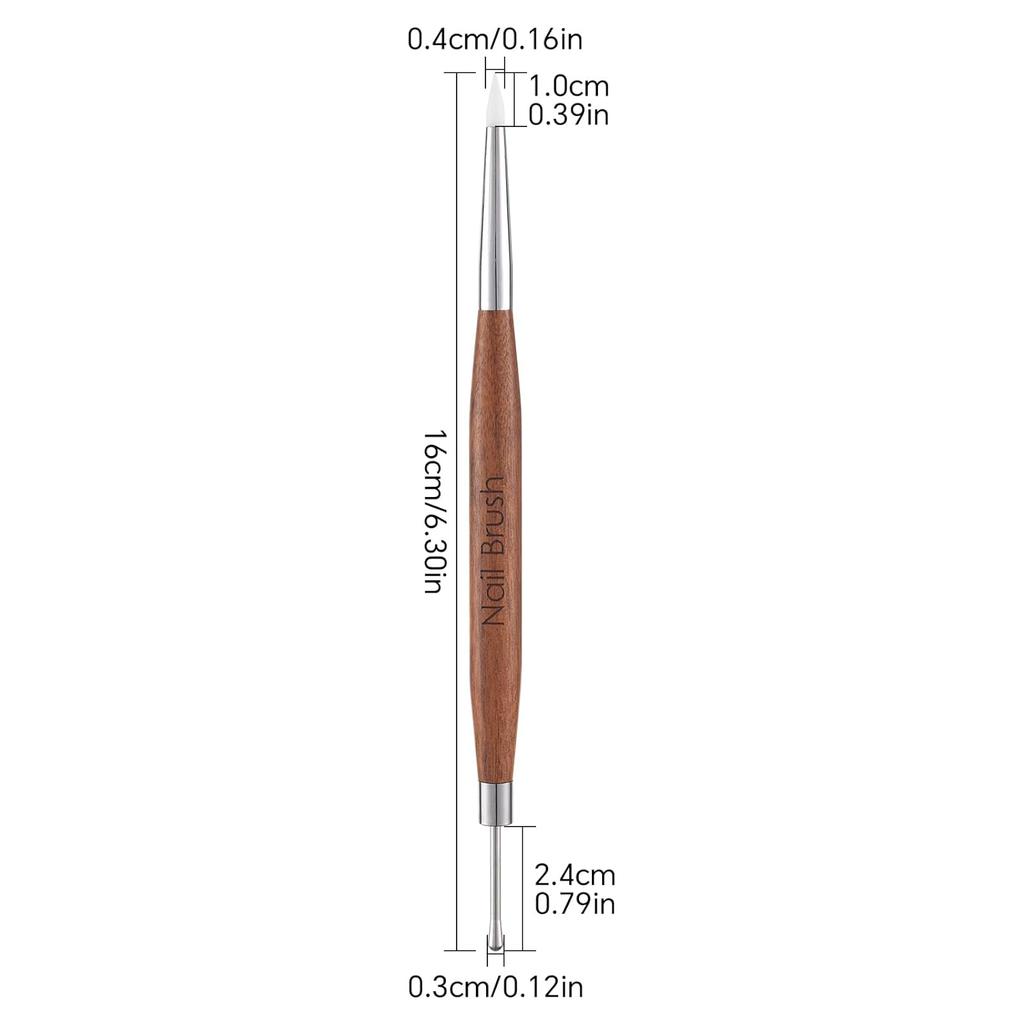 Nail Art Brushes Double Headed Nails Art Pen Multifunctional Gel Nail Polish Pens Nail Art Tools for Nail Glue Adjustment Nail Dotting Tool
