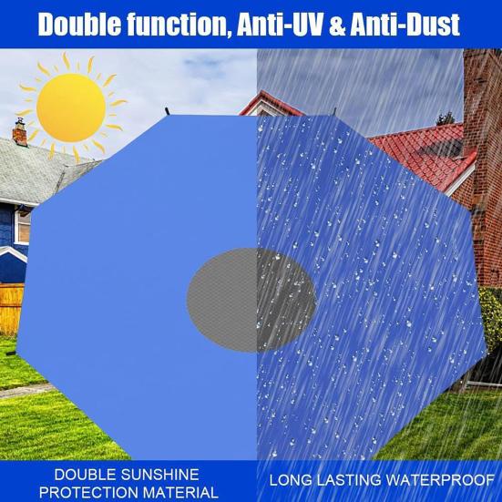 Trampoline Sunshade Canopy Cover Trampoline Sun Protection Awning Dust-Proof Tarpaulin Outdoor Trampoline Protection Tarpaulin