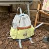 New couple backpack lightweight drawstring bundle backpack 2025 simple fashion large capacity mountaineering bag backpack women
