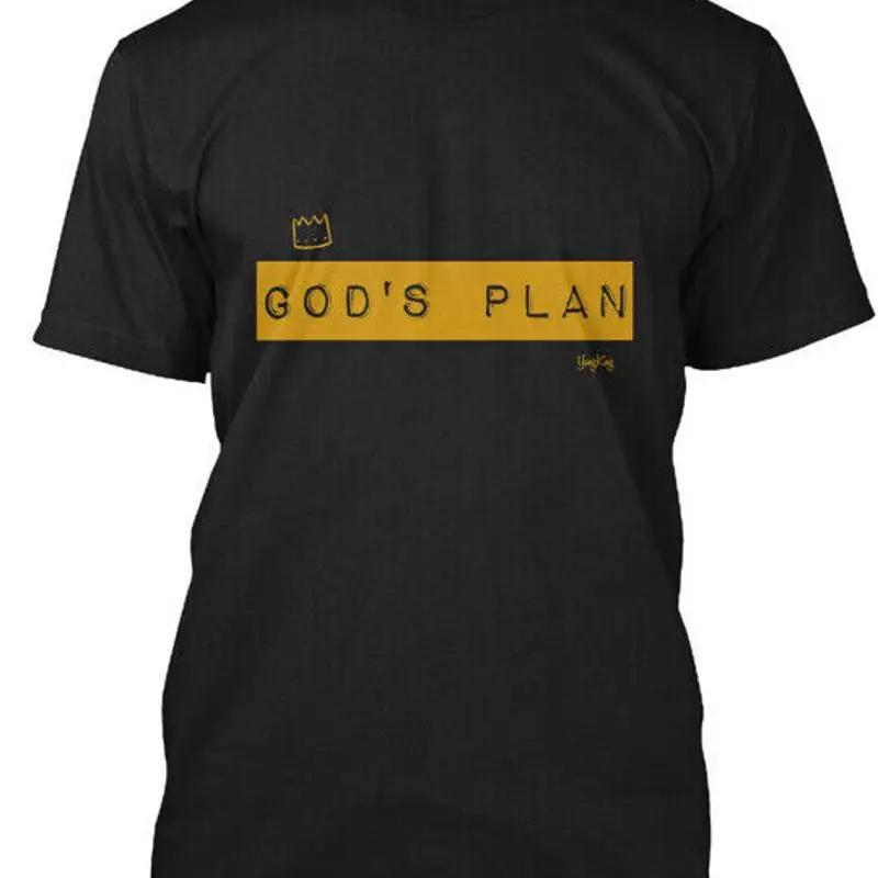 Gods Plan Black And Gold Yungking T Shirt Made In Usa Size S To 5xl