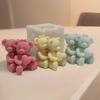 Couple Bear Silicone Candle Mold 3D Cute Animal Soap Plaster Crafts Resin Making Tools for Valentine's Day or Wedding Gifts