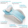 Ergonomic Memory Foam Wedge Pillow for Adults, Back Neck Shoulder Pain Relief, Adjustable Headboard Support Bed Pillow