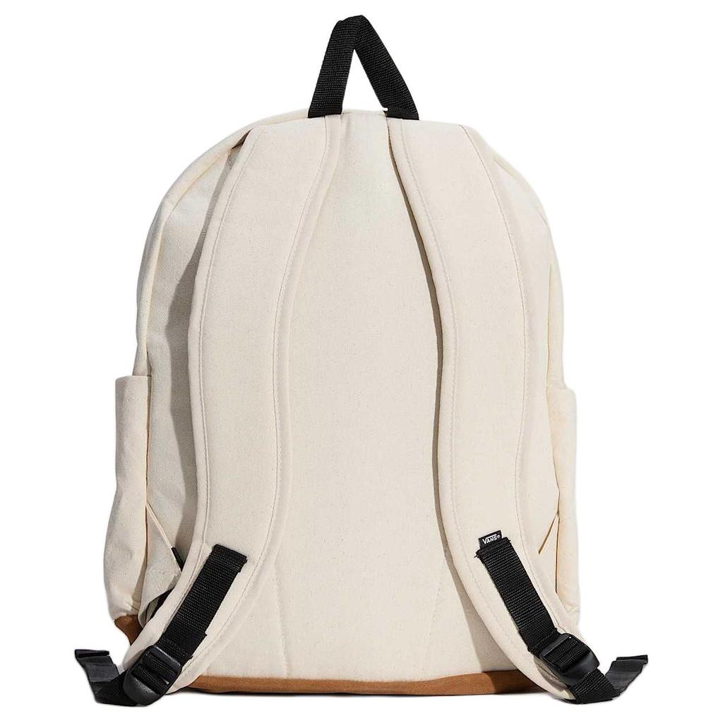 Vans Old Skool Zipper Closure Cotton Backpack Unisex backpack Beige VN000HRJ7VJ