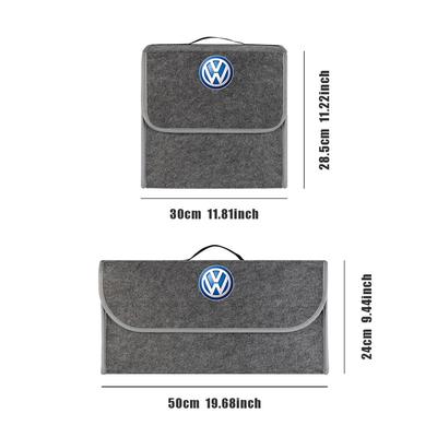 For Volkswagen n1Car Large Folding Anti Slip Storage Bag Trunk Organizer Accessories Valve Cap For VW Rline Golf Beetle GTI MK4 Jetta Bora GTD B6 PLM1