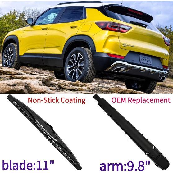 Rear Wiper Arm Blade for 2022 2023 2024 2025 2026 Chevrolet Chevy Trailblazer LS LT ACTIV RS L Sport Utility 1.2L 1.3L 42709519 42709518 Rear Back
