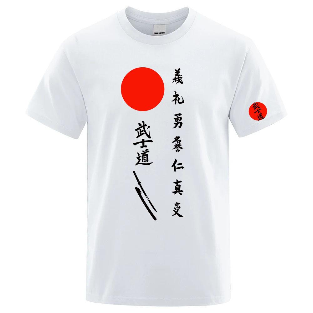 Japan Bushido Japan Bushido The Unisexs regular shortsleeved shirt is suitable for summer and has a soft fabric T shirt