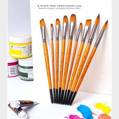 12pcs Draw Paint Brushes Set Kit Artist Paintbrush with Nylon Hair for Artist Acrylic Aquarelle