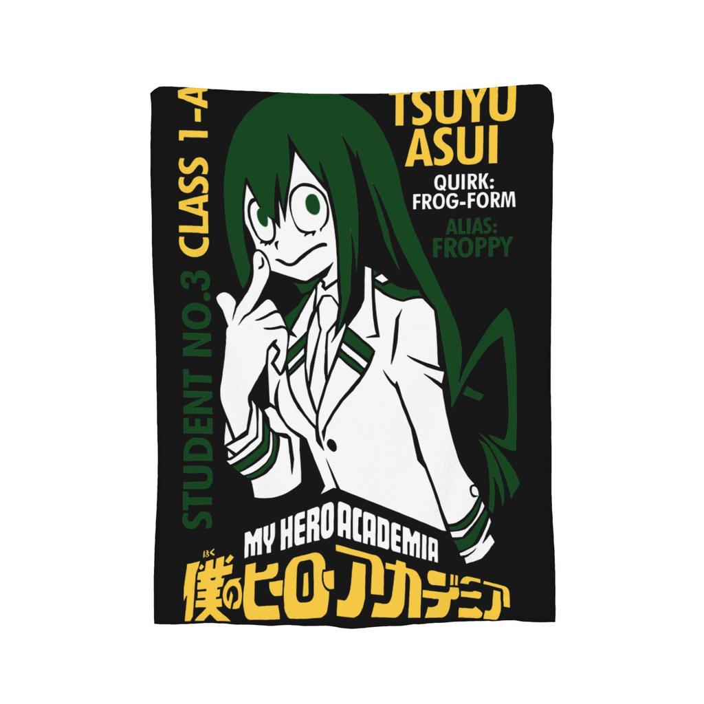 Izuku Midoriya My Hero Academia Blankets Fleece Autumn/Winter Anime  Thin Throw Blankets for Home Bedroom Quilt