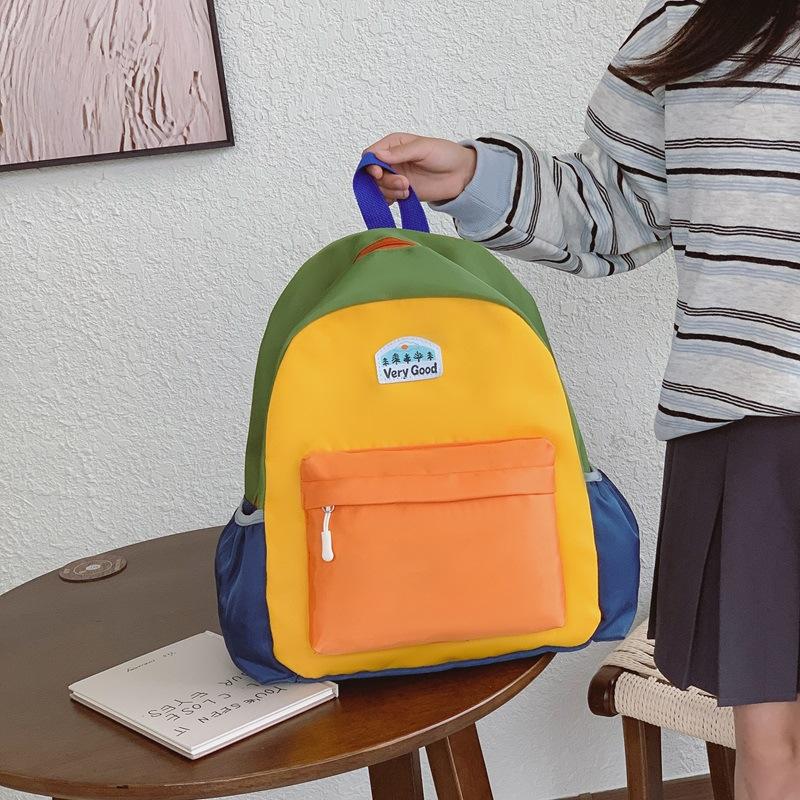 Schultasche neue Farbkombination Kinderrucksack niedlich Kindergarten Schultasche Jungen und Mädchen Freizeit leichter Reiserucksack
