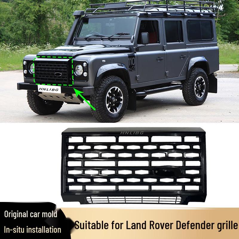 Land Rover Defender 2007-2016 Black Front Bumper Grille (L316) LR069115.