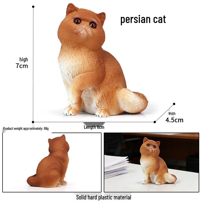 Yaratıcı Sevimli Kedi Bebek Süsleri - Tüysüz, Pastoral ve Yan Yatan Kediler Ev & Kahve Dükkanı Dekorasyonu İçin