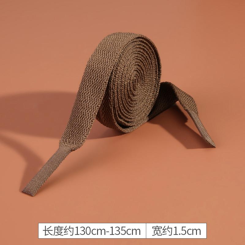 Doppelter Baumwoll-Kordelzug-Sweatpants-Sportgürtel-Bundband-Seil-schwarz-breit-flach-Spitzenseil-Bekleidungszubehör-Weben