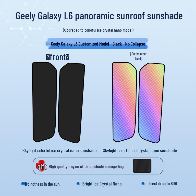 Geely Galaxy E8 Colorful Ice Crystal Sunroof Shade Curtain