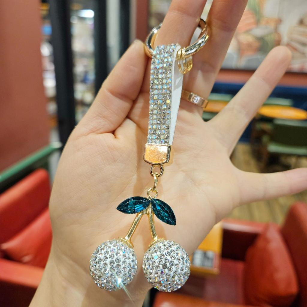 Cute Rhinestone Keychain, Realistic Machine Gift Bag Charm
