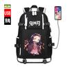 Ghost Annihilation Blade School Bag Male Tanjiro You Bean Junior High School High School College Student Animation Peripheral Backpack Luminous