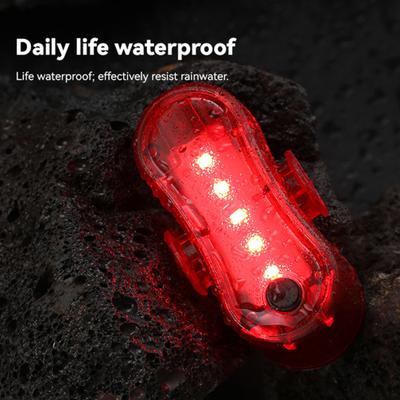 Bicycle Tail Light Waterproof Lightweight USB Rechargeable LED Rear Lamp Universal MTB Road Mountain Bike Night Riding Safety Warning Lamp