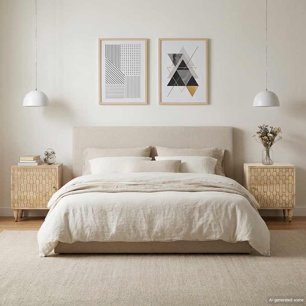 Nightstands (2 Pcs) 40 X 33 X 46 Cm Solid Mango Wood
