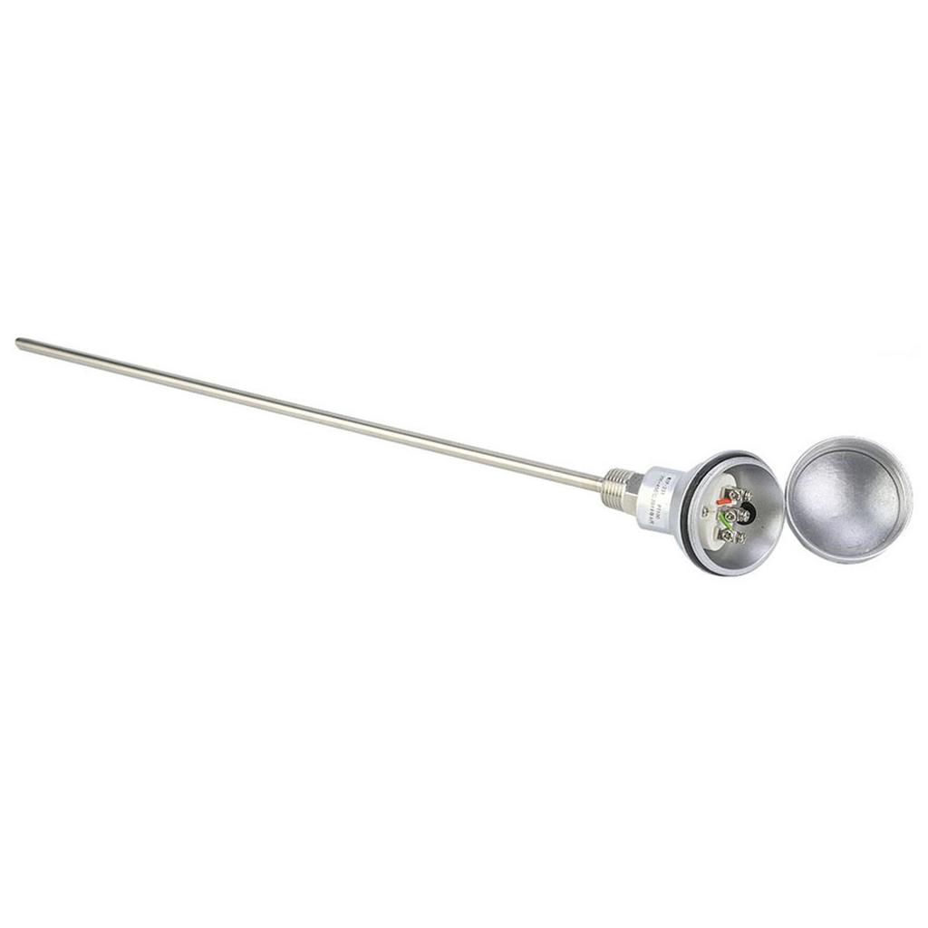 Resistance Temperature Detector PT100 Temperature Sensor Probe 1/2" NPT Thread Thermocouple Terminal Head Temperature Sensor
