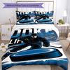 3pcs Ice Hockey Bedding Set Duvet Cover Closure Includes 1 Duvet Cover & 2 Pillowcases, Soft and Comfortable for All Seasons.
