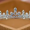 Neuer Diamant Silber Prinzessin Tiara Atmosphäre Hochzeitskleid Super Flash Kristall Luxuriös Göttin Braut Hochzeitskrone