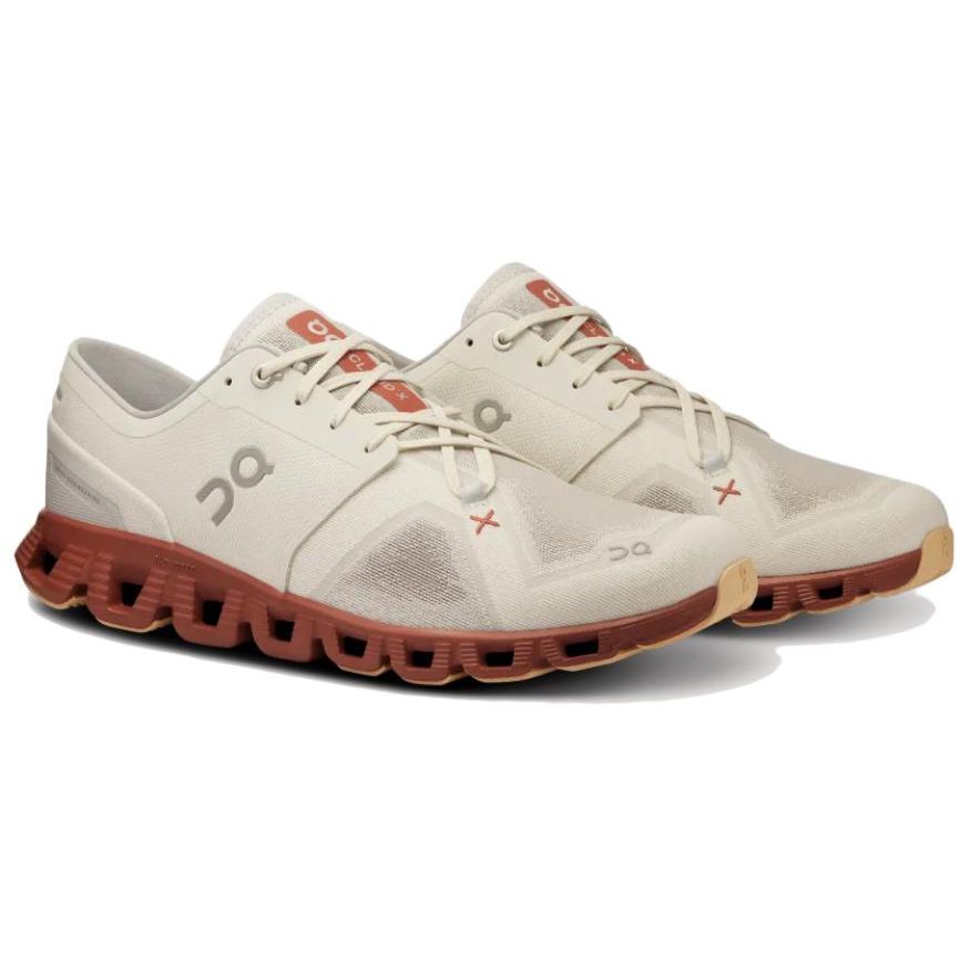 ON  Cloud X 3 Ice Auburn Γυναικεία Αθλητικά Παπούτσια Κρεμ 60.97791