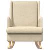 Cream Rocking Chair 62 x 80 x 85 cm Fabric
