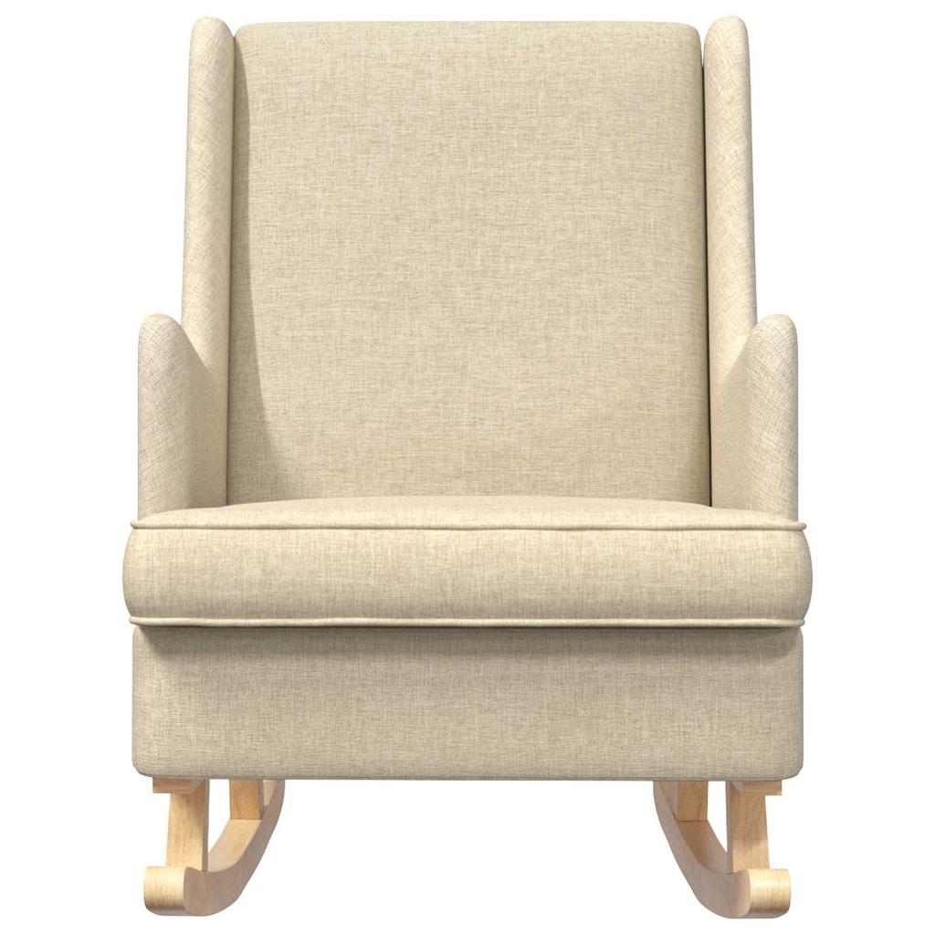 Cream Rocking Chair 62 x 80 x 85 cm Fabric