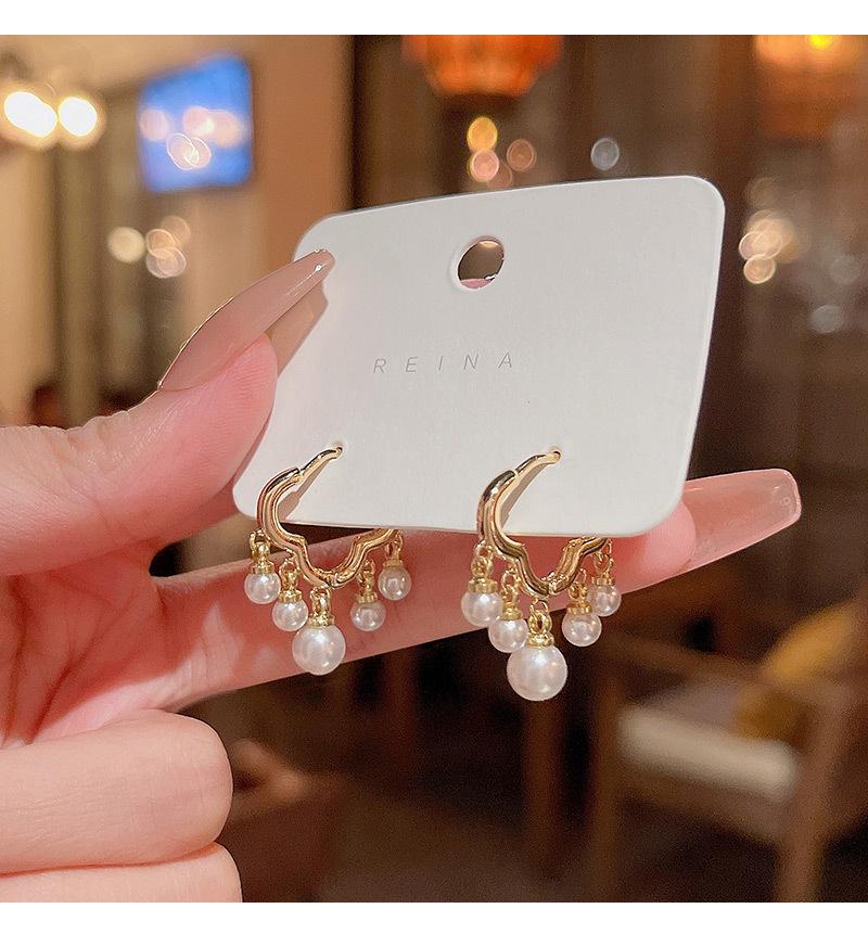 

Серьги-пусеты из серебряных игл S925 с облачным жемчугом - Модные универсальные пусеты для женщин