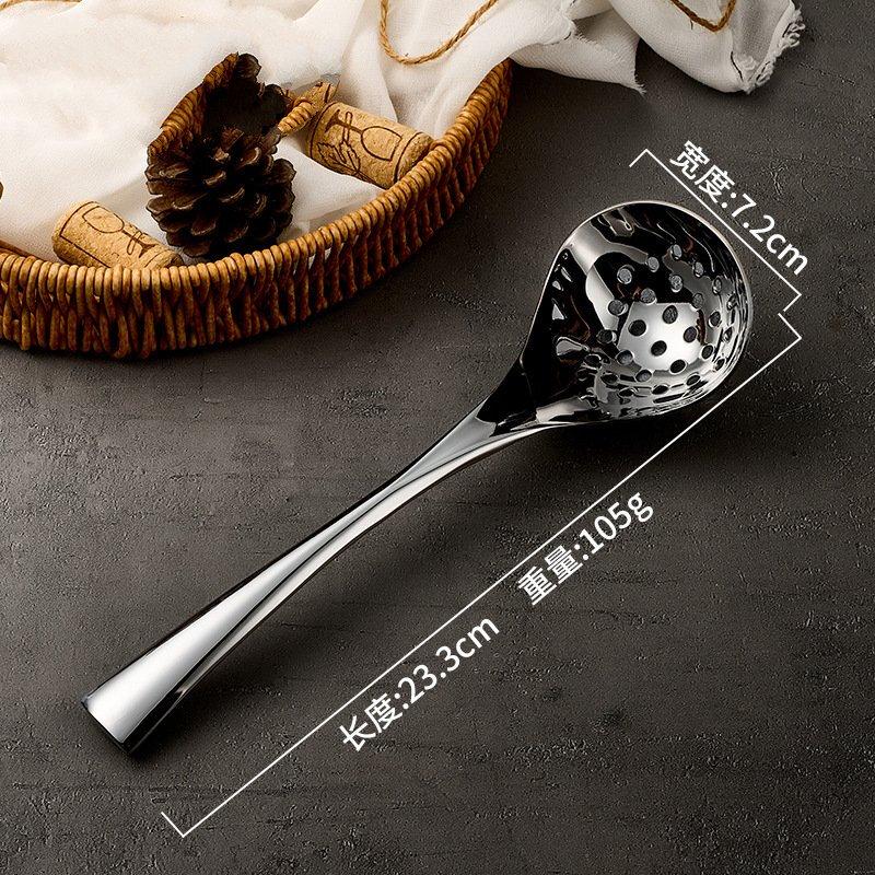 ZISIZ Stainless Steel Hotpot Soup & Skimmer Spoon Set