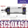 SC63 High Thrust Small Pneumatic Cylinder, Model SC40/50/80/100*125X150X200X500-S
