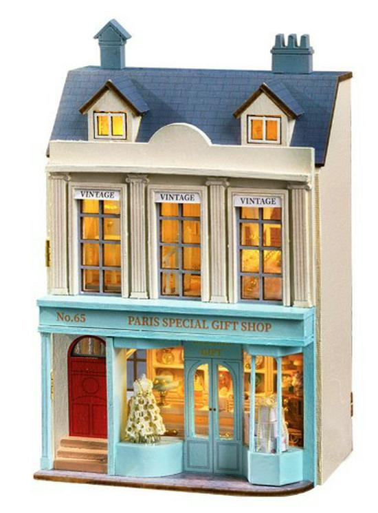 Mini Happy Manor DIY Western-Style House Assembly - Children's Toy & Gift for Girlfriend
