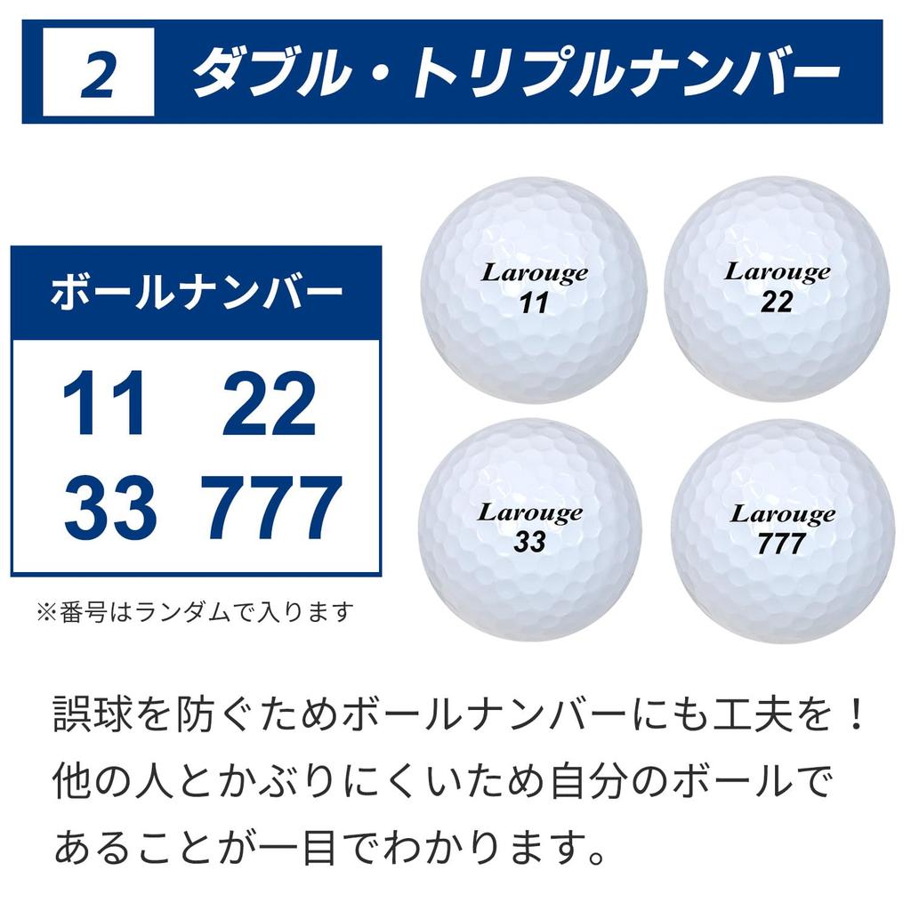 Výrobce Direct Golf Shop Larouge Larouge S1 WHITE LONG DISTANCE Golfový míček Original Ball 3 Dozen Set (36 míčků) Bílý (Bílý (3 tucet))