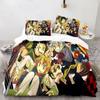 Hunter X Hunter Nadruk 3D Zestaw Poszwy na Kołdrę Zestaw Pościeli Japońskie Anime Twin Queen King Poszwa na Kołdrę Poszewki na Poduszki Dekoracja Domu