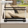Premium Turtle Tank with Ecological Design, Sunning and Climbing Platforms, Desktop-Friendly with Lid, Also Suitable for Goldfish