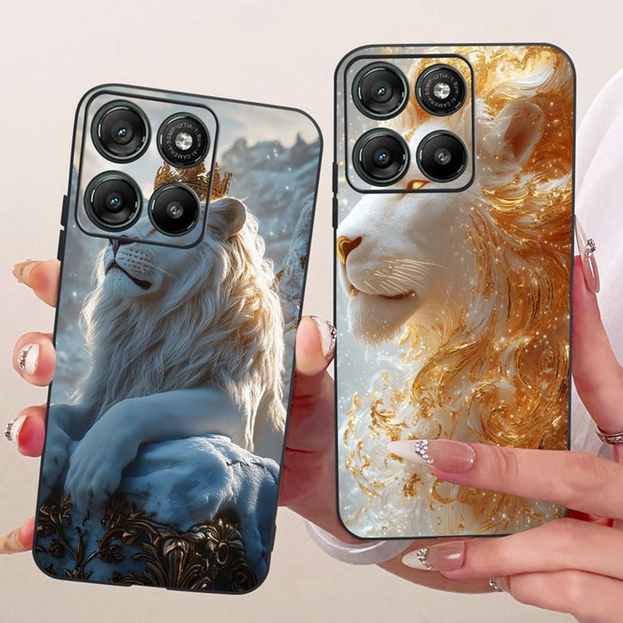 Cases For Motorola Moto G77 G67 5G Black Matte Bow Pattern Soft Silicone Protection Cover For MotoG67 Moto G 67 5G Capa
