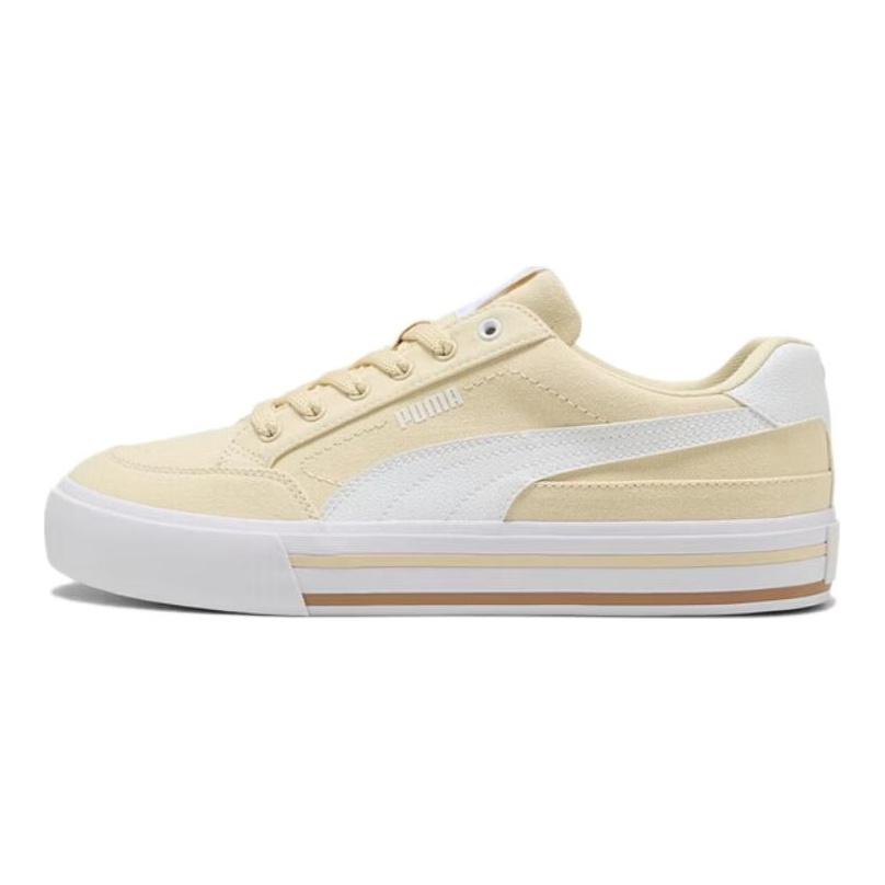 PUMA Court Classic Vulc FS Unisex Low Top Skate Shoes Light Yellow 396353-23