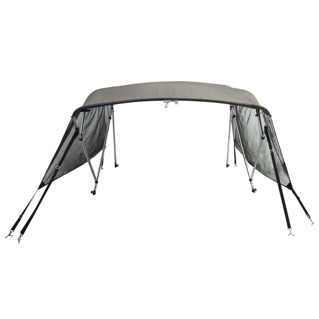 4 Bow Bimini Top with Mesh Side Panels 243 x (230 244) x 137 cm