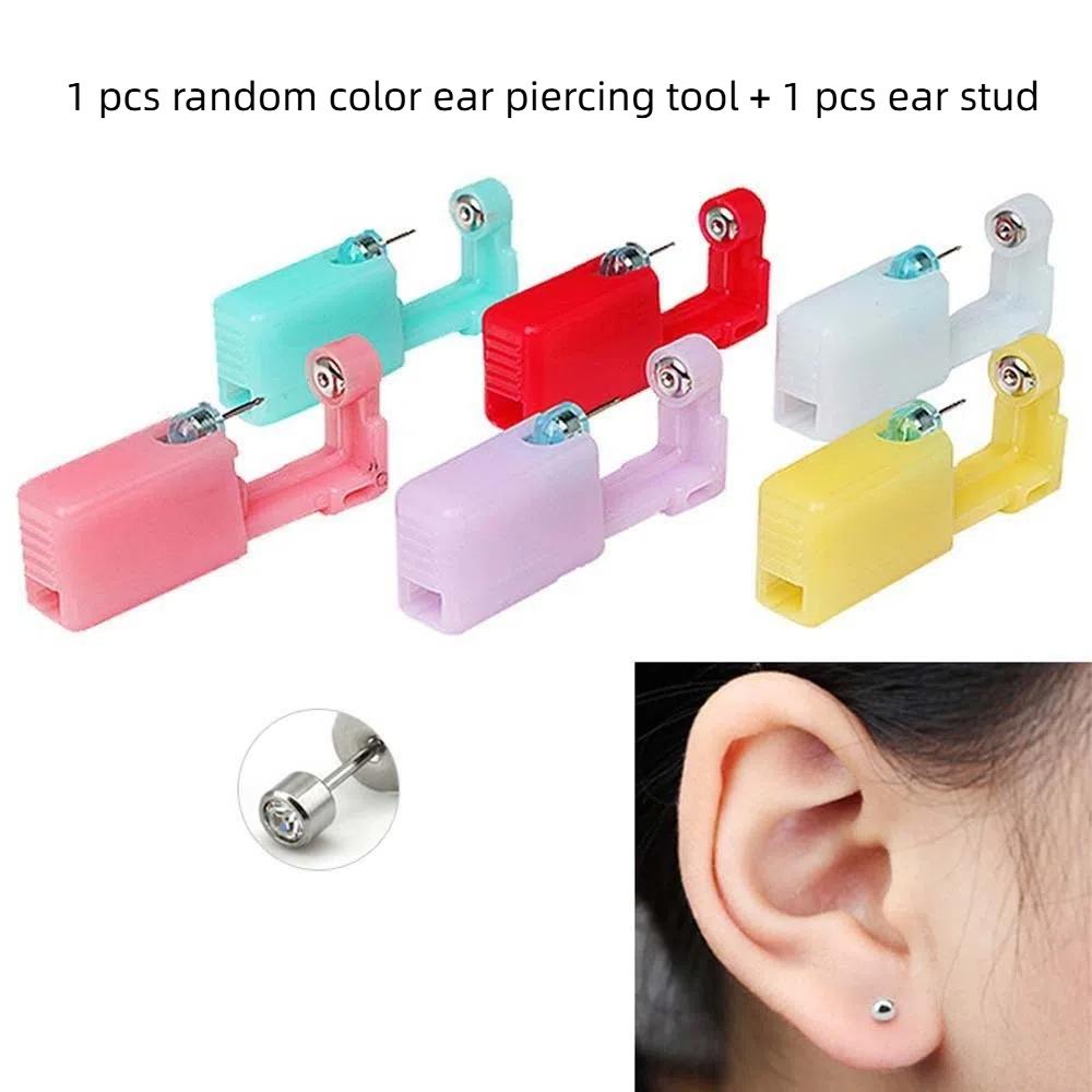 

Nose Ear Cartilage Steel Earring Piercer Machine Disposable Nose Ear Piercing Tool Helix Piercing 1Pc Tool And 1Pc Ear Stud-01