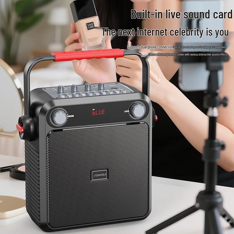 SANSUI V51 Portable Wireless Bluetooth Speaker CN plug (adapter included)