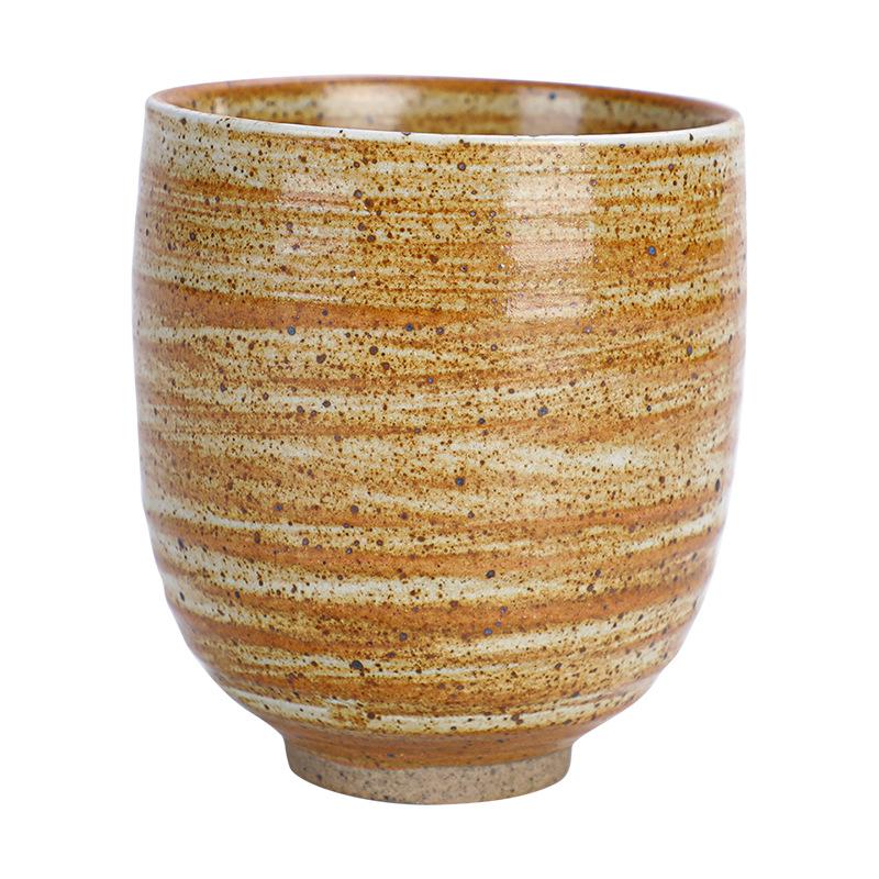 Saudi Arabian Espresso Coffee Cup Coarse Pottery Retro Handmade Tea Cup Large Ceramic Master Cup  Water Cup