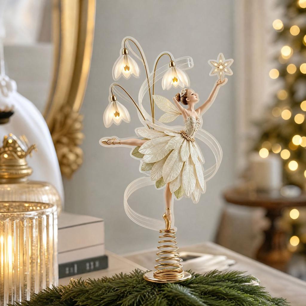 Decorazione Cima Albero di Natale per Decorazioni Casa Festiva