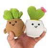Tulip Cactus Heart Crochet Succulent Home Decor Plant