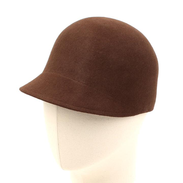 Yunibeosyeolkemiseuteuli Wool Brown Round Riding Cap