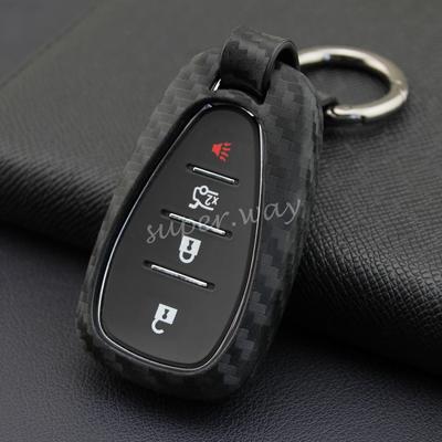 Pokrowiec na kluczyk z włókna węglowego dla Chevrolet Chuangku i Cruze, kompatybilny z modelami 2018.