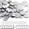 20Set 3.7cm/1.46in Round Button Parts Kit - Tinplate Tops & Plastic Clips with Film for DIY Button Maker Machine, Badge ZSY