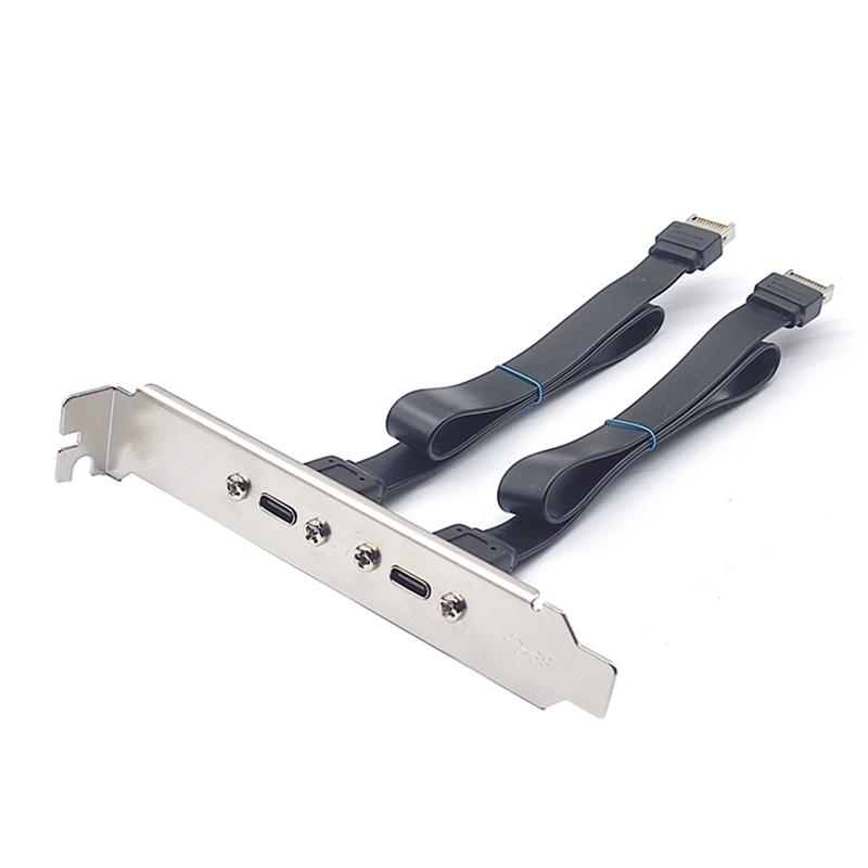 ABMH-USB 3.1 Front Panel Header Type E Male To Type C Female Connector Motherboard Expansion Cable Transfer Wiring
