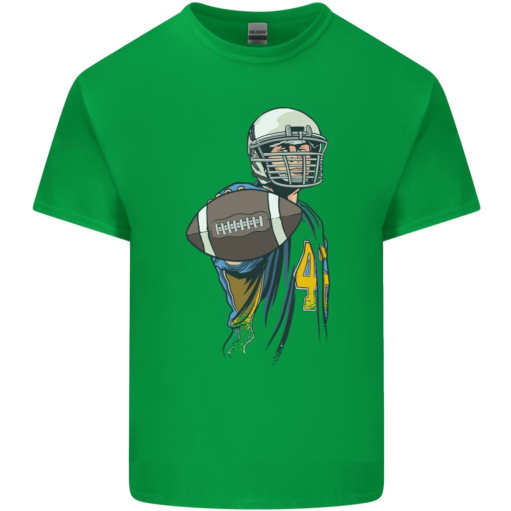American Football Player Holding a Ball Unisexs Light Cotton TShirt
