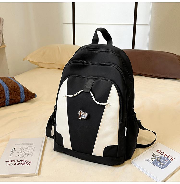 School Bag High Value College Style School Bag Ins Casual Trend Large Capacity Color Matching Korean School Bag Fashion Backpack