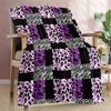Leopard Tiger Blanket Flannel Throw Blanket Gift Lightweight Soft Couch Bed Travel Camping Office Chair Soft Warm Autumn Winter